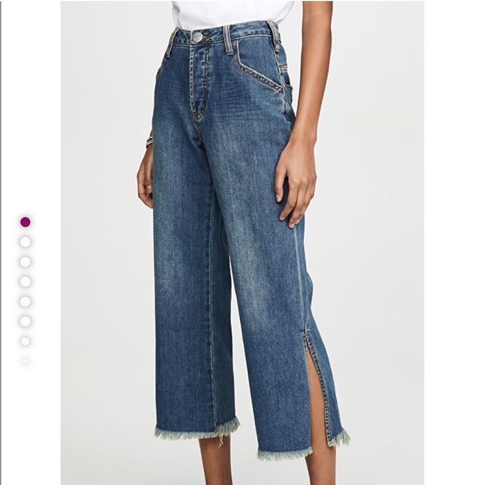 NWT One Teaspoon Libertines Jeans Dirty Indigo Wash High Waist Crop Sz 26